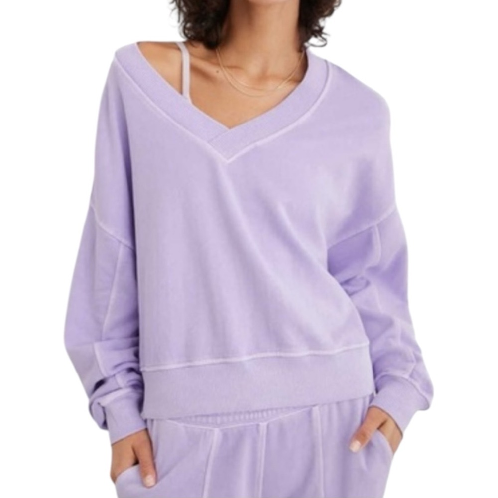 Aerie Women’s House Party Sweatshirt Lavender Sz S